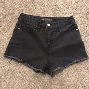 Target, wild fable black jean shorts!